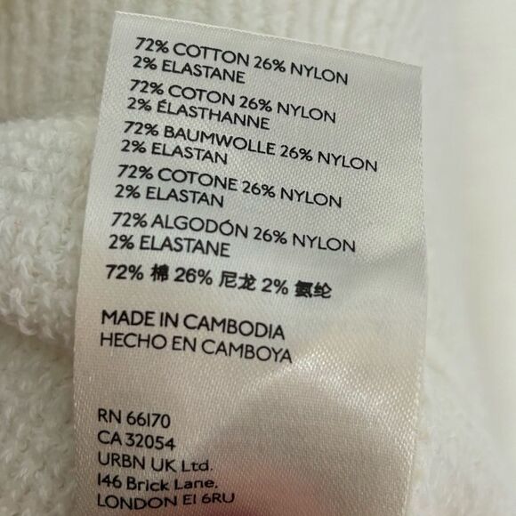 Free People Ottoman Slouchy Tunic in Ecru Ivory Oversized Relaxed Size Small - Picture 13 of 16